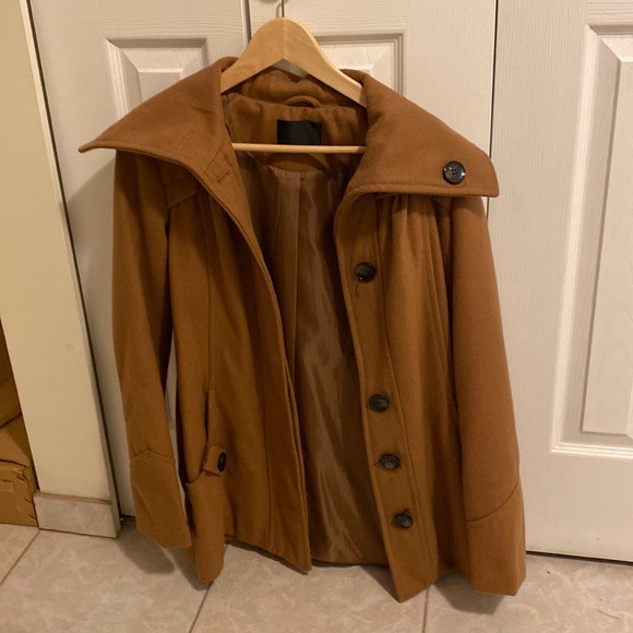 Vero moda tan wool peacoat - Picture 2 of 5